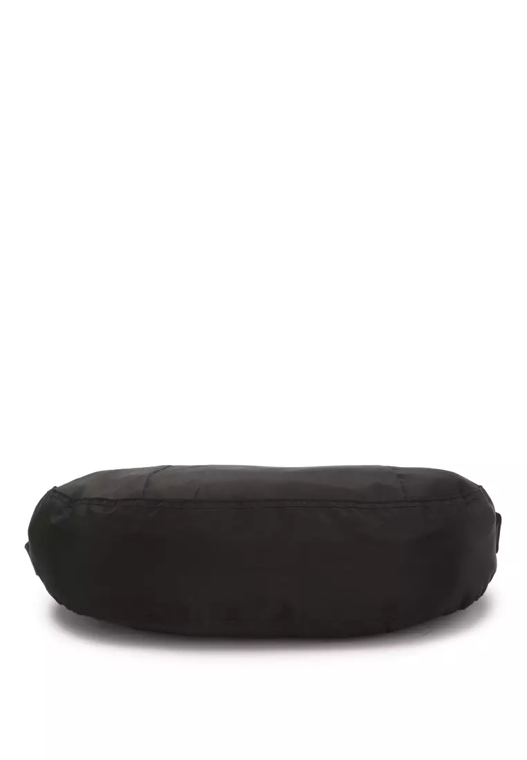 Nylon Hobo Bag With Adjustable Straps in Black