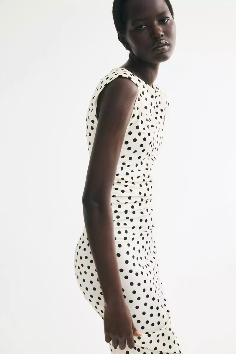 Cap-sleeved dress
