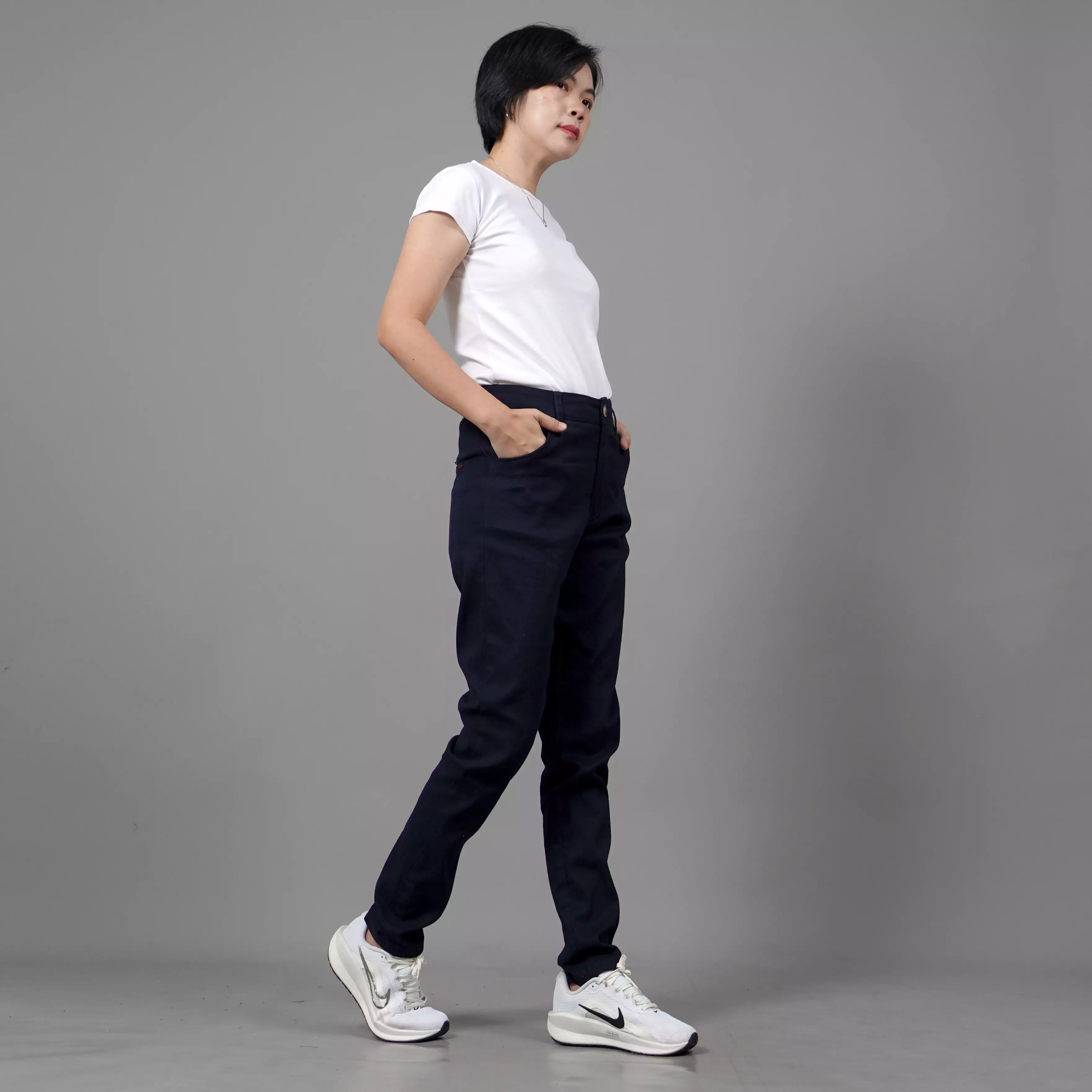 JAVIRE Celana Wanita Chino Pants Wanita Celana Chino Wanita - NAVY