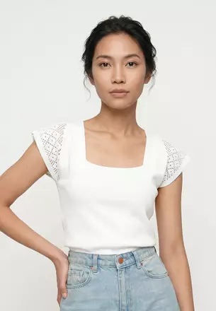 Shop Square Neck Tops Online | ZALORA Hong Kong