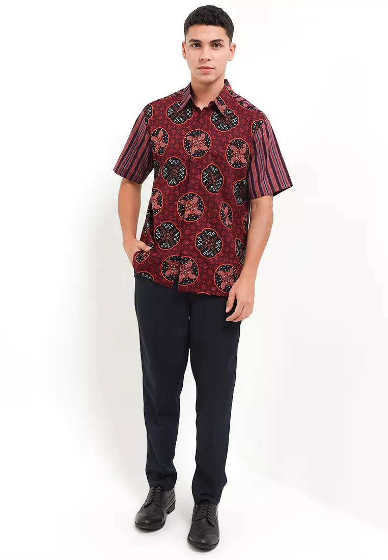 Hem Body Fit Batik Lurik Jlamprang