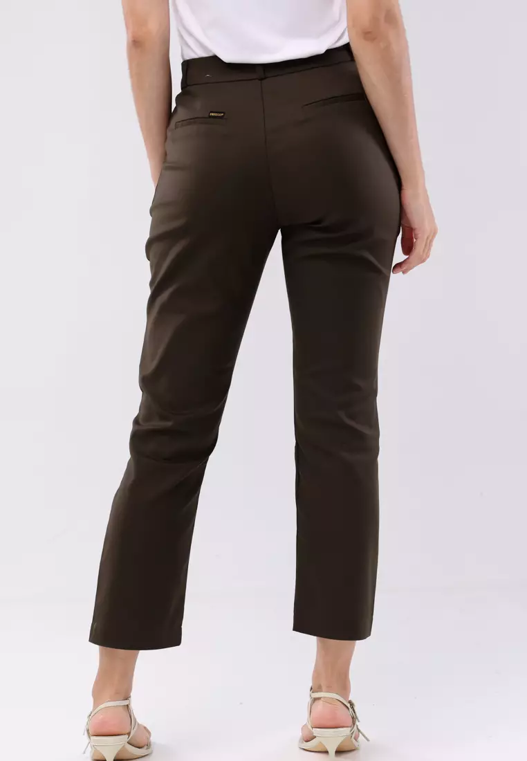 Colored Highwaist Straight Cut