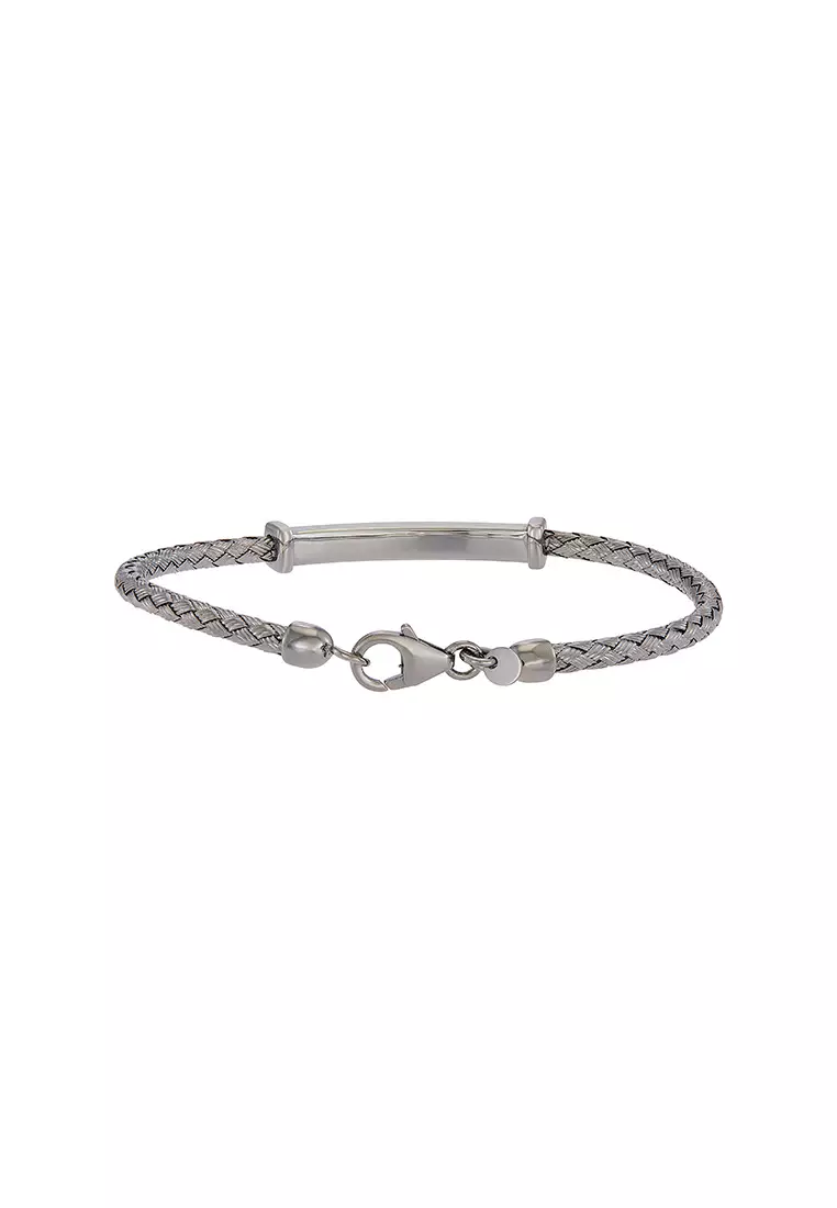 HABIB 925 Silver Bangle CJ-2-SCH TR3 TB(B)