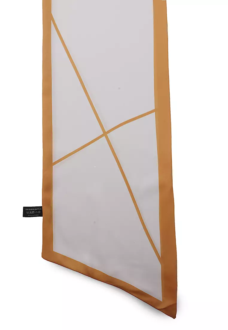 Scraf Tas Dual Tone Color Design Casual Aksesoris Bag Wanita Premium Quality - Yellow