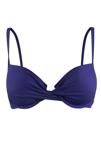Sunseeker blue Solids B/C Cup Underwire Bikini Top 71C8FUS29E5788GS_1