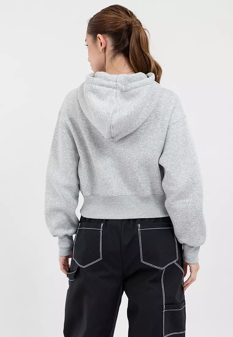 Phoenix Fleece Full-Zip Cropped Hoodie