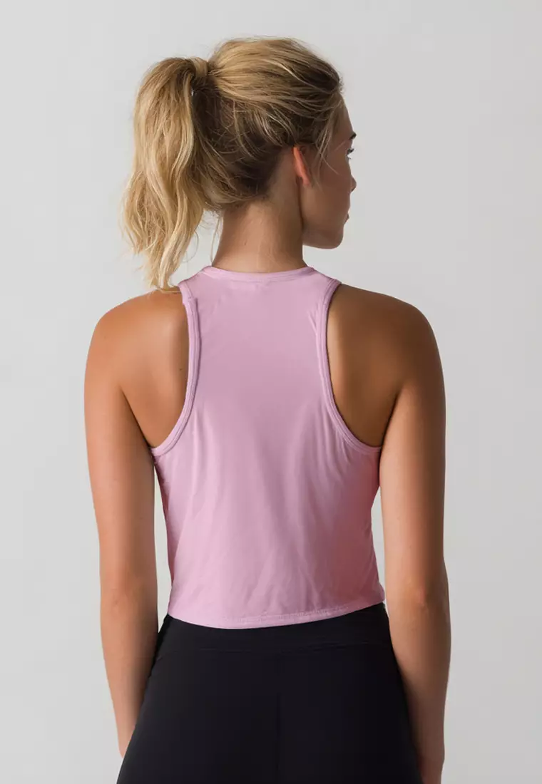 LSE28 Pilates Outfit Pink Tank Top "monday pilates club" pink UAT