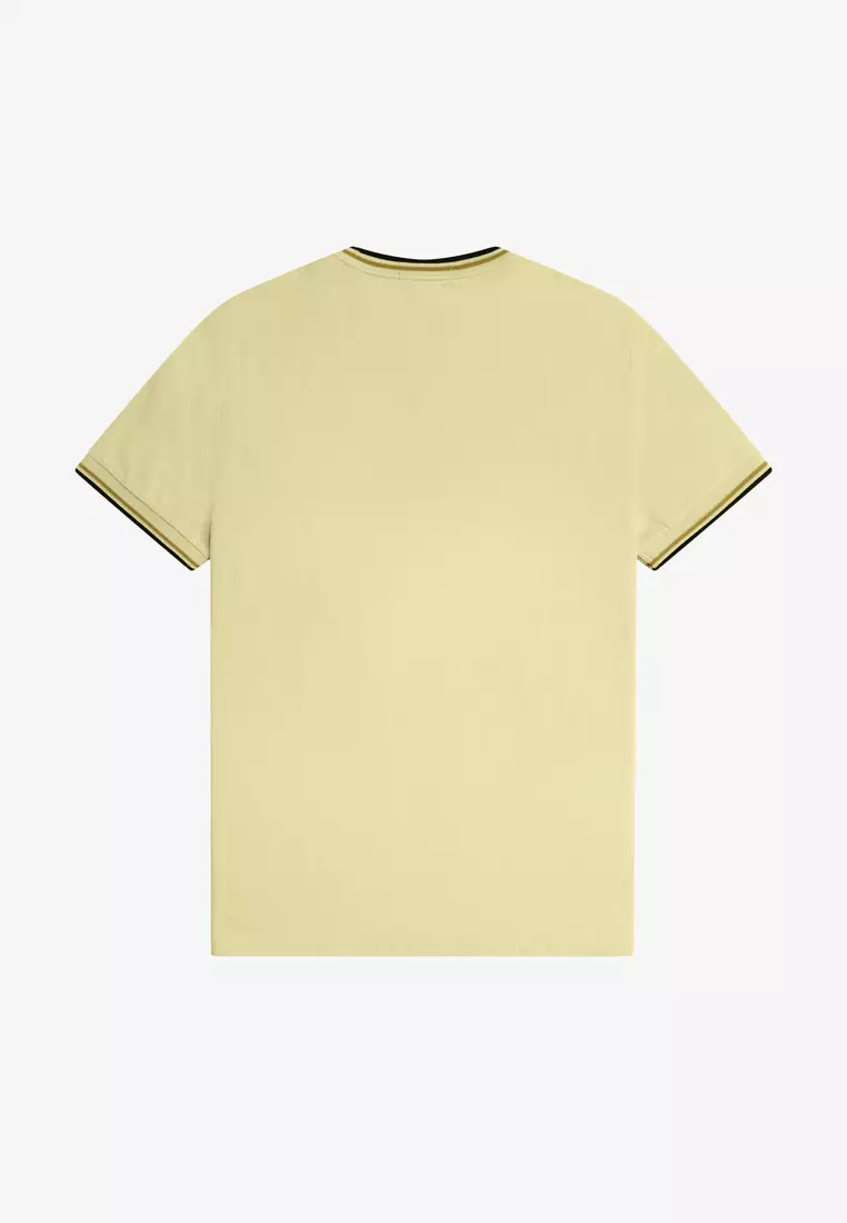 Fred Perry M1588 Twin Tipped T-Shirt (Champion's Gold / Honeycomb / Black)