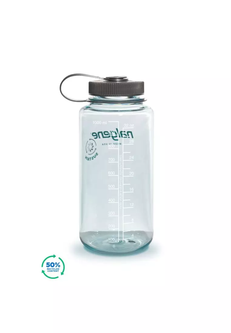 Nalgene 32oz Wide Mouth Sustain Water Bottle - Seafoam