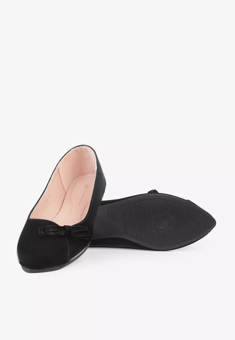 Sepatu Flatshoes Balet Wanita Aksen Pita L.Vira