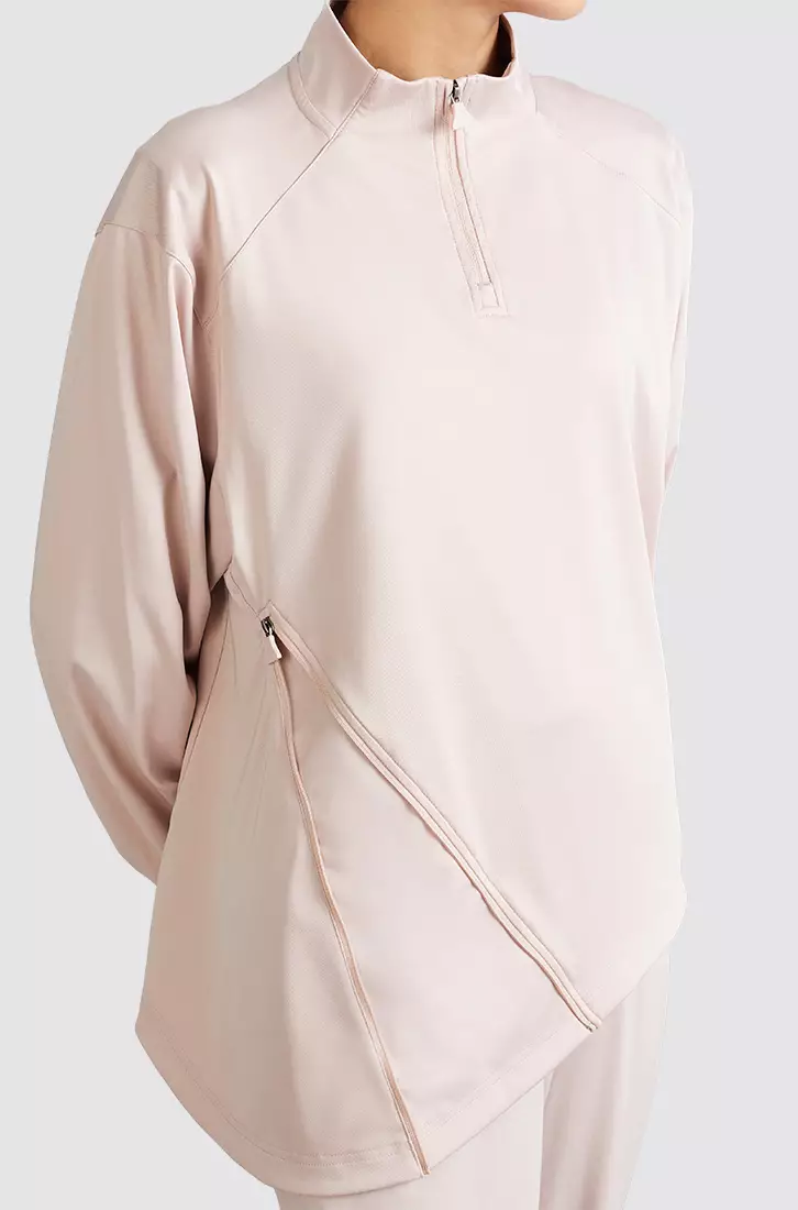 TESHA 半拉链运动夹克