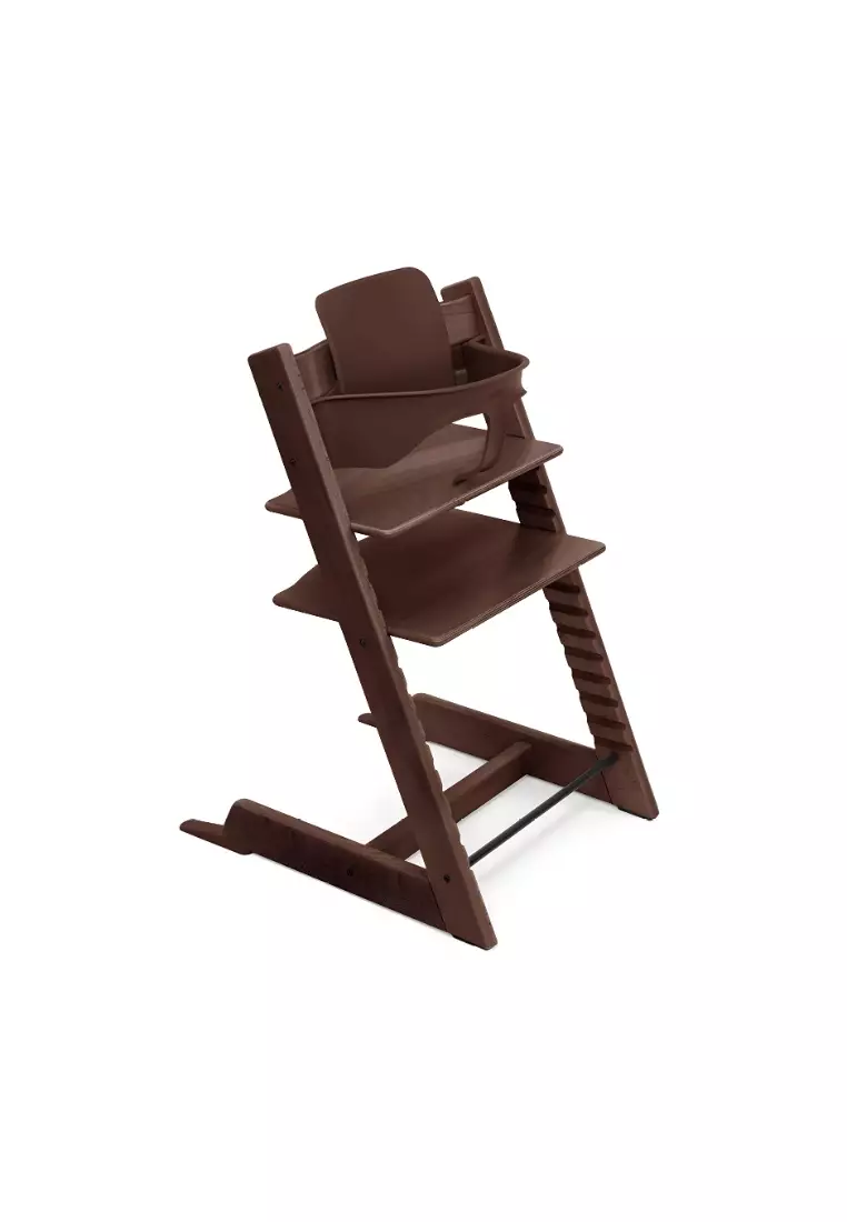 Tripp trapp baby set walnut hot sale