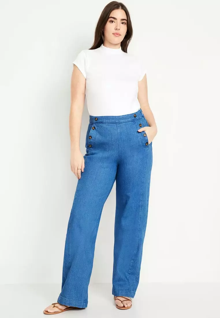 Extra High-Waisted Sky-Hi Mariner Wide-Leg Jeans
