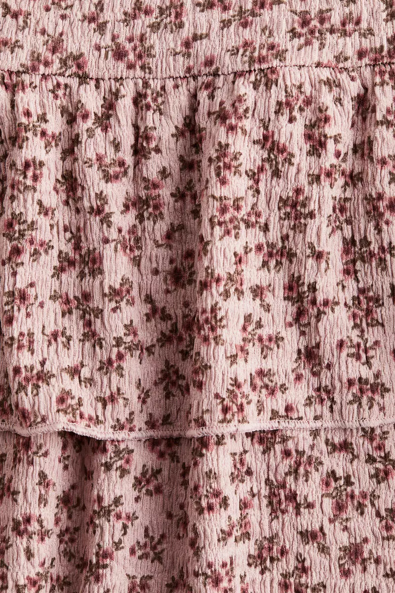 Crinkled jersey skirt
