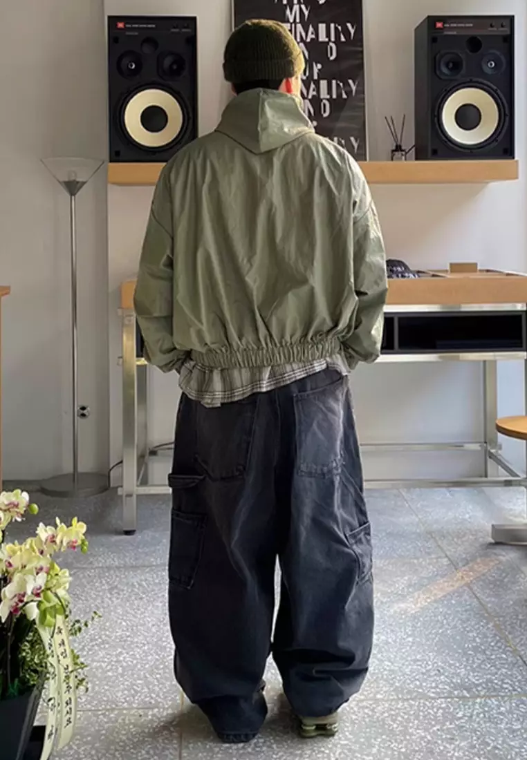 2024 Retro Loose Jeans Korean Pants CA24090318BK