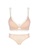 ZITIQUE beige Women's French Style Sexy No Steel Ring Push Up Padded Lingerie Set (Bra And Underwear)  - Beige D5549US0D2072BGS_1