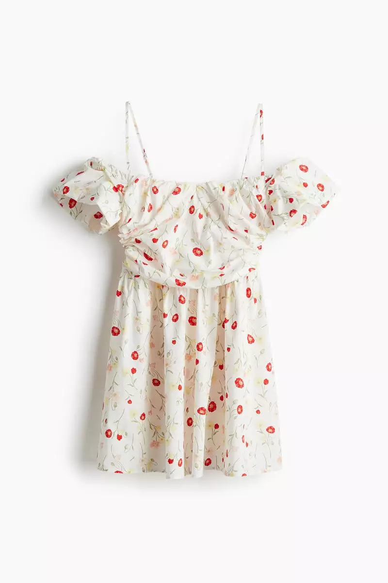 Buy H&M Draped cold shoulder dress 2026 Online | ZALORA