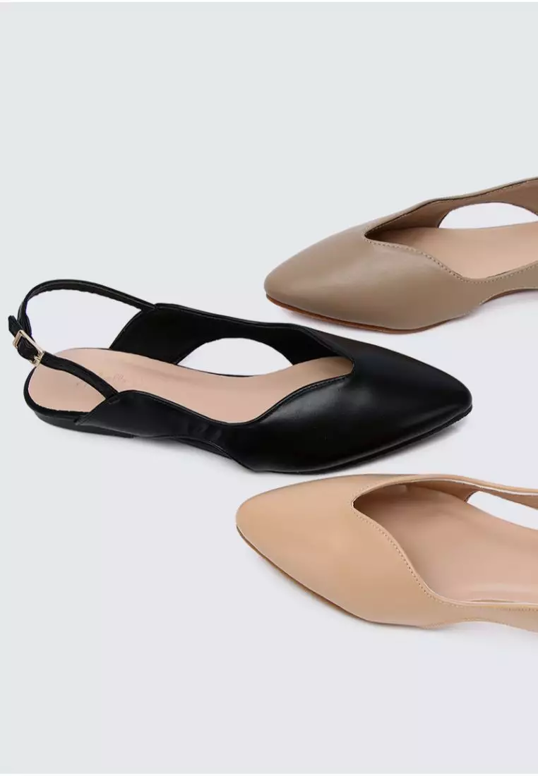 Riley Comfy Ballerina In Taupe