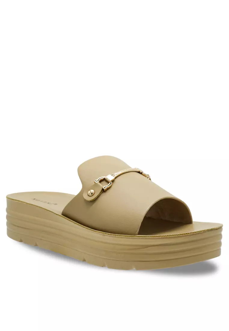 Women Faux Leather Strap Fashion Wedges - 240280100