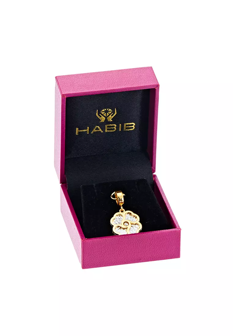 HABIB Oro Italia 916 Yellow and White Gold Pendant GP52610423(YW)-BI