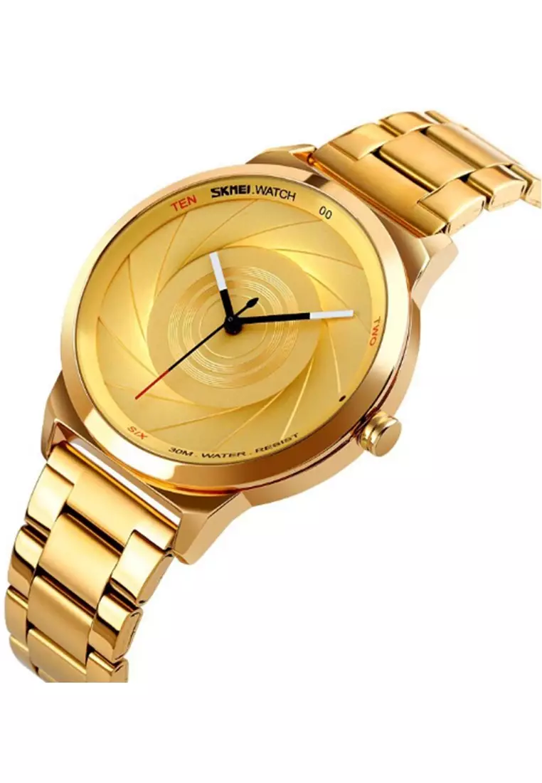 Jam Tangan Analog Pria Waterproof Strap Tali Material Stainless Steel ZY03 ORIGINAL