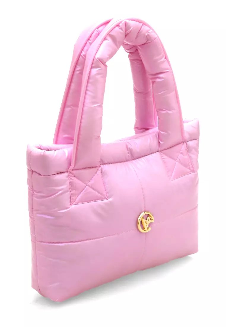 Angelina Pillow Puffy Bag Smooth Texture And High Quality - Blush