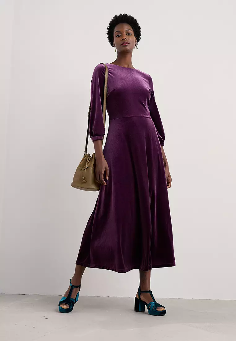 Seasalt Cornwall Purple Oak Cottage Dress