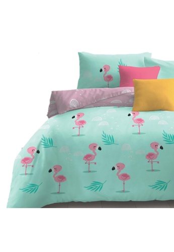 Buy Akemi Akemi Jovial Kids Comforter Set Flamingo World Online Zalora Malaysia