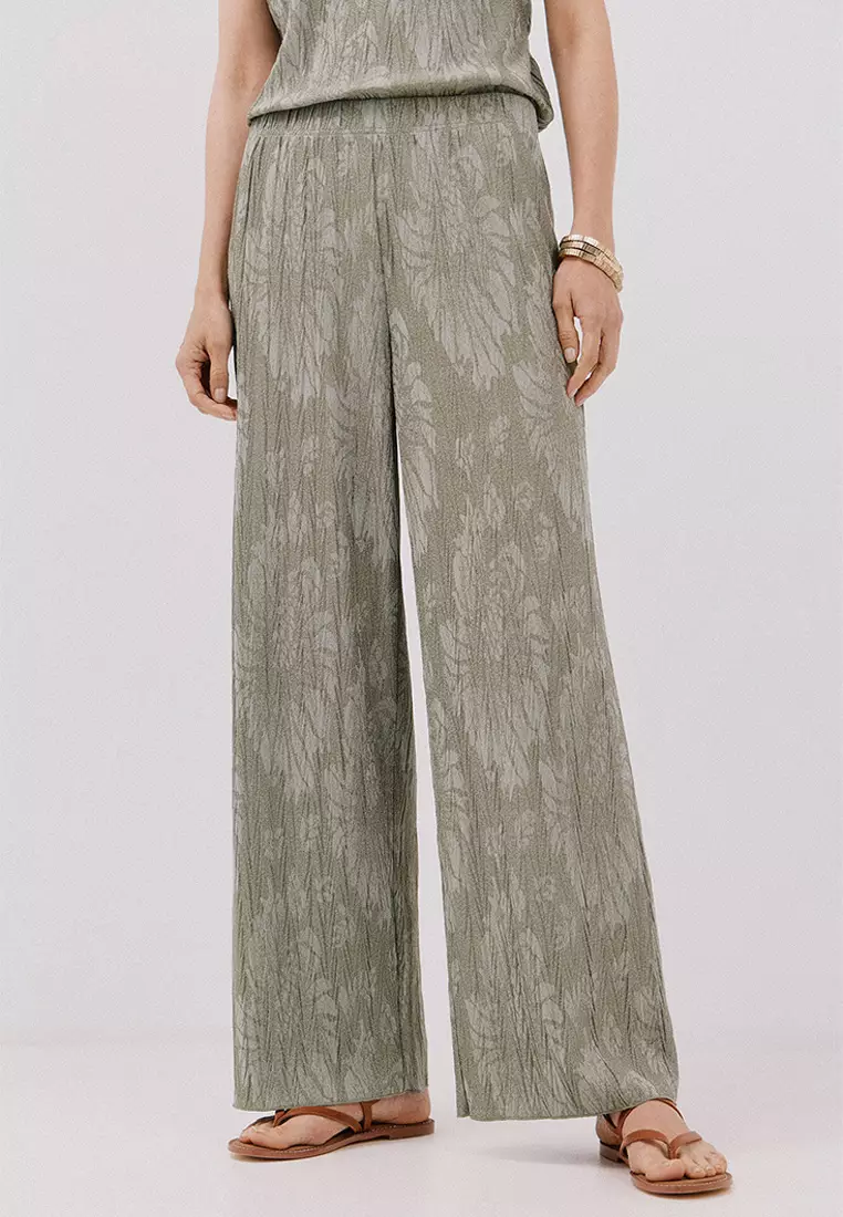 Jacquard Knit Trousers