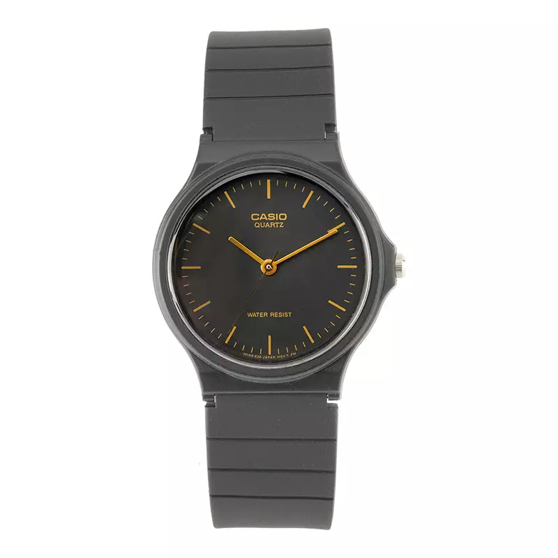 Jam Tangan Unisex Casio General MQ-24-1ELDF Classic Black Dial Black Resin Band