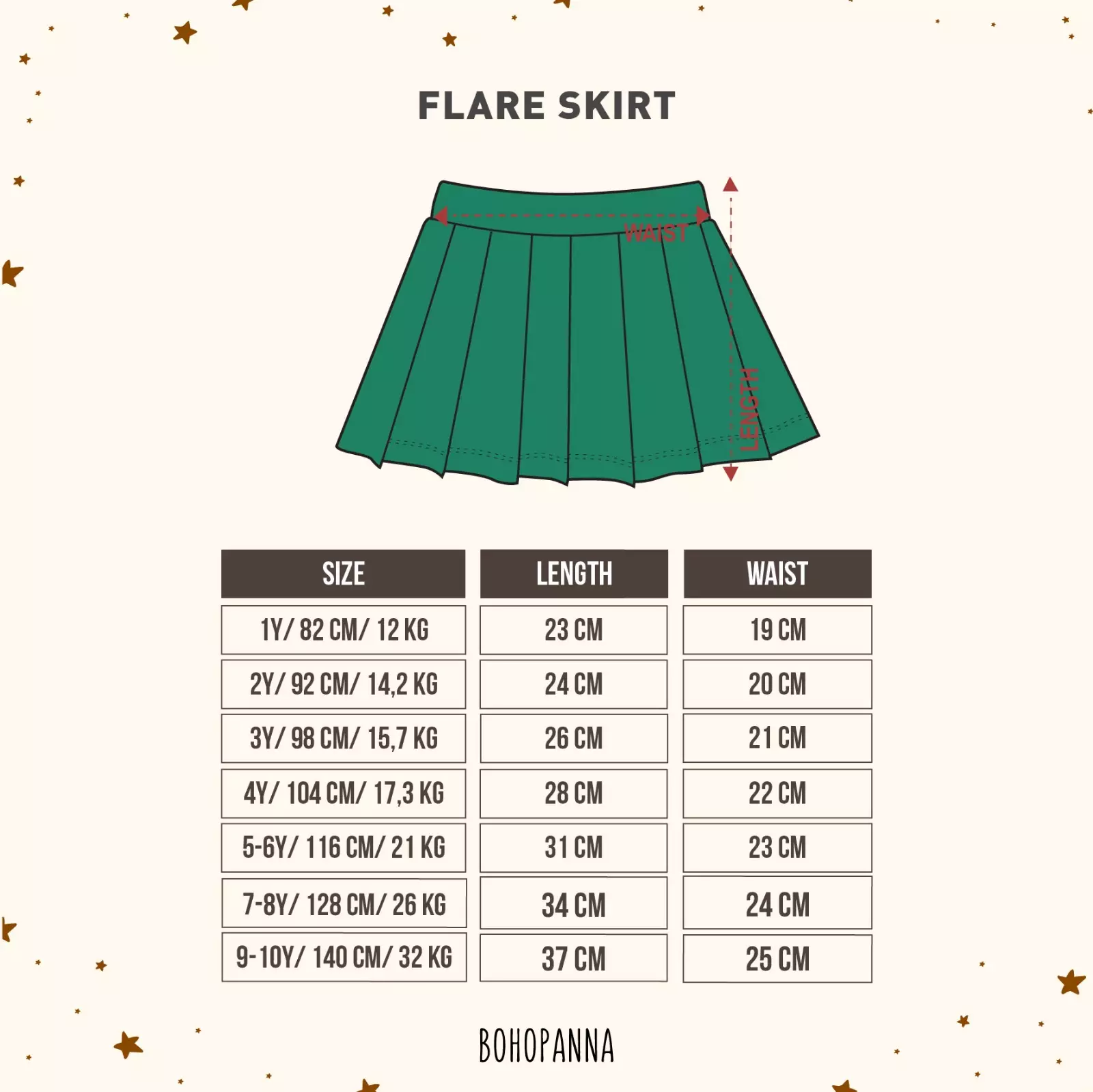 BOHOPANNA - FLARE SKIRT - Rok Anak