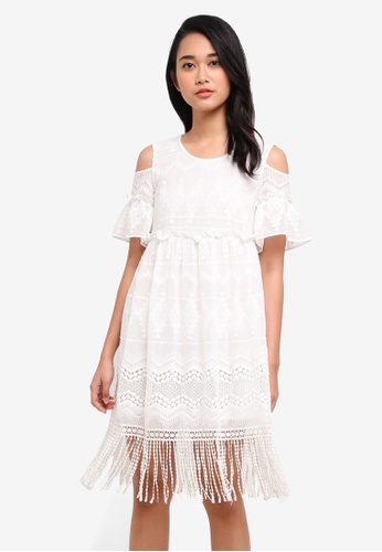 Shop Hopeshow Laced Off Shoulder Dress Online On Zalora Philippines