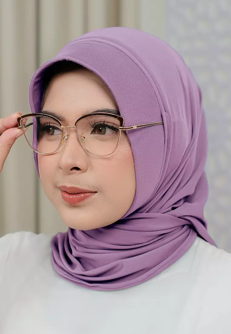 HIJAB INSTAN SOFTPAD AMEENA - SOFT PURPLE