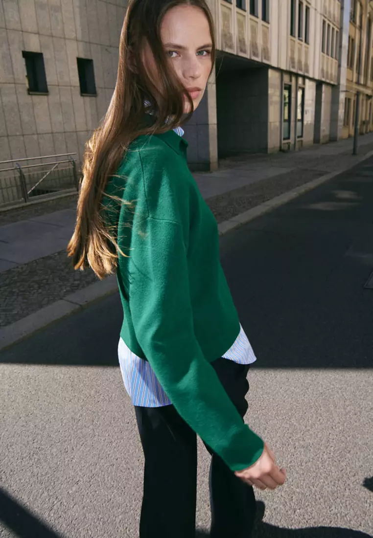 Buy Mango Knitted Polo-Neck Sweater 2026 Online | ZALORA Philippines