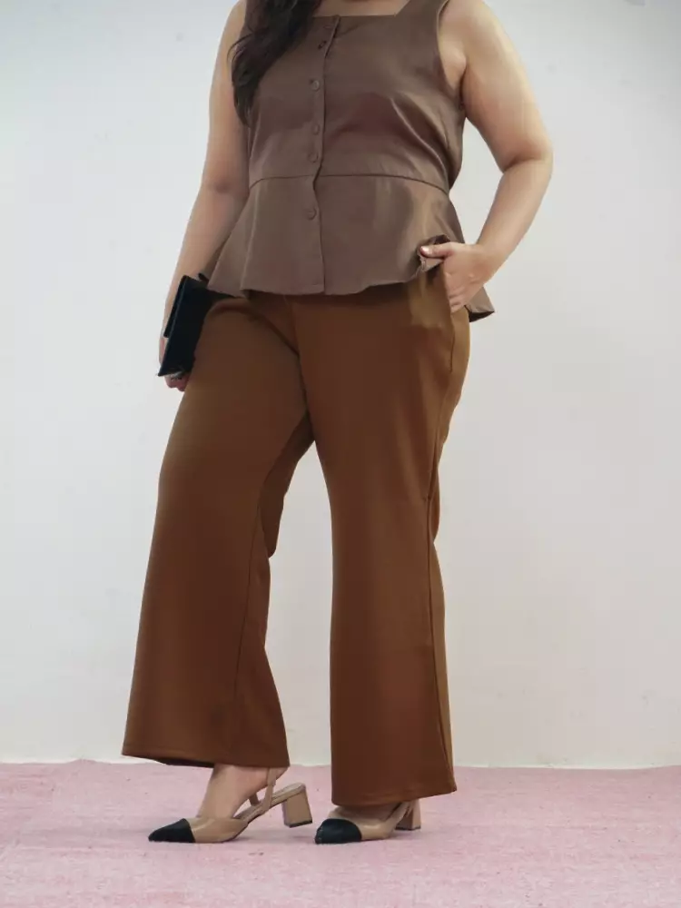 xtramiles Ladies pants audrey pants coffee