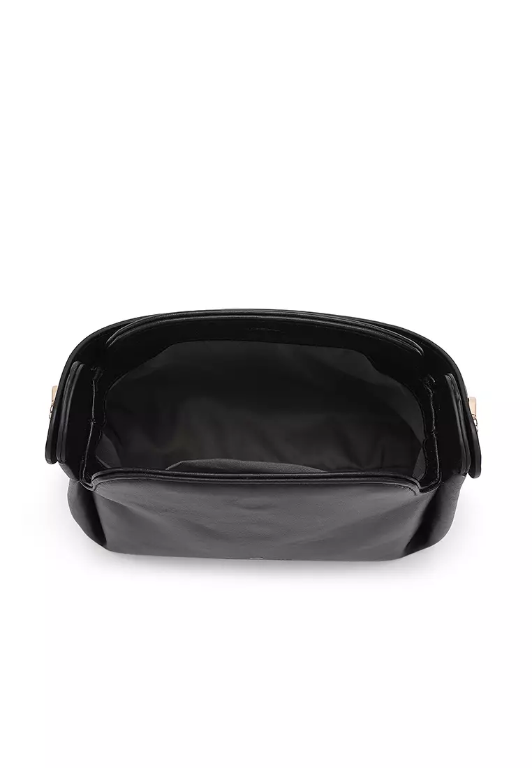 Women's Top Handle Bag / Sling Bag / Crossbody Bag - Black