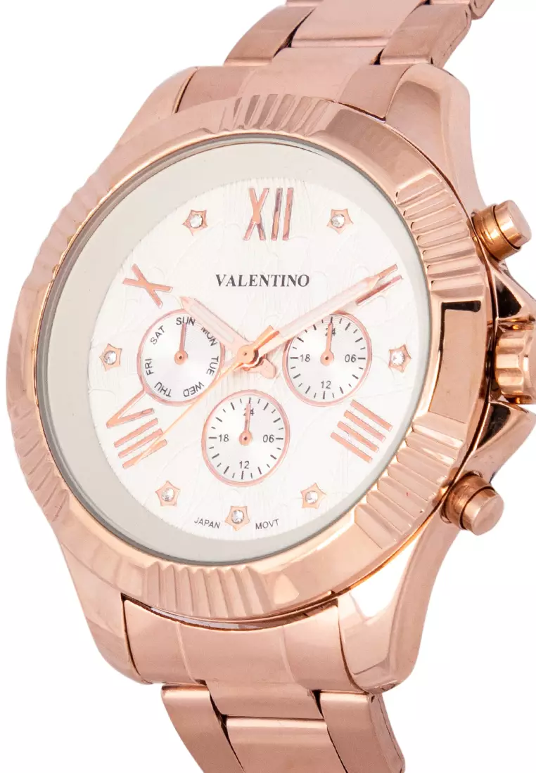 Analog Watch 20122302-Rose-Wht Dl