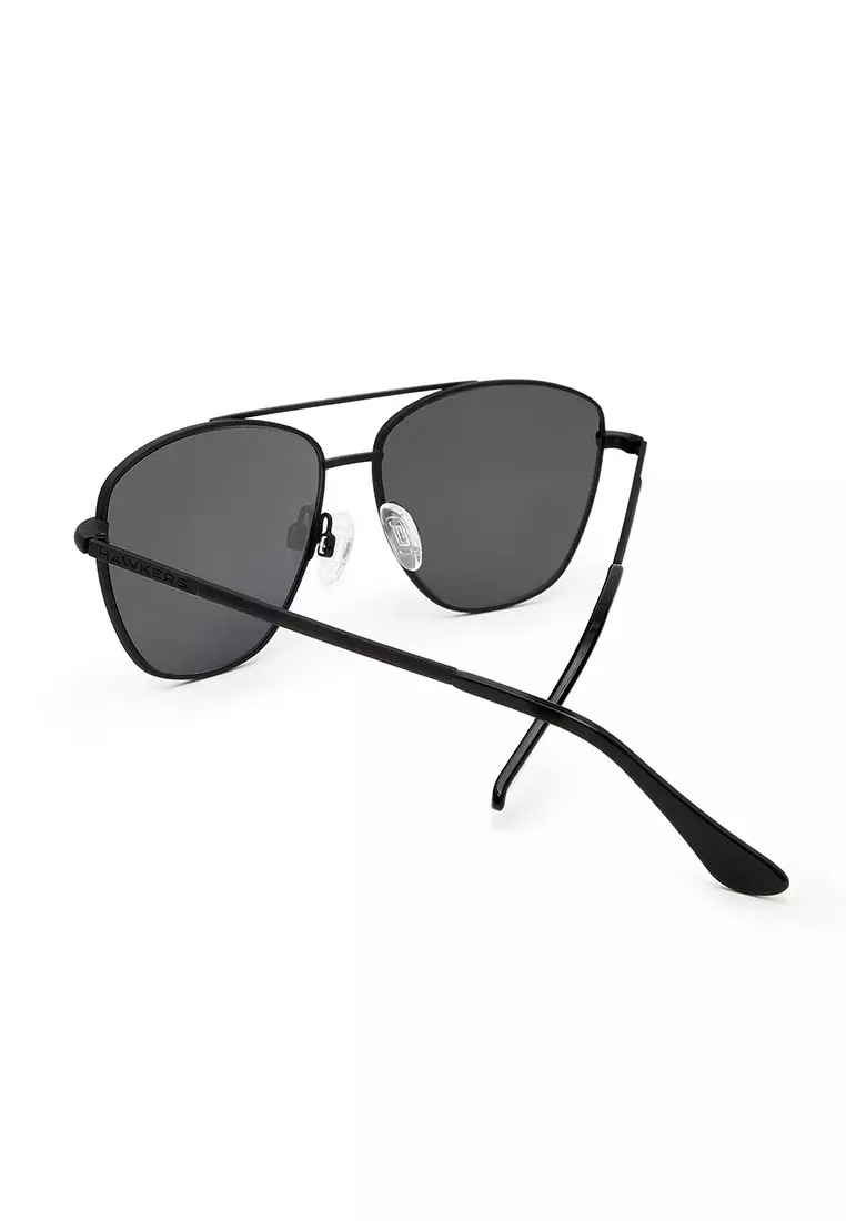 HAWKERS Black Dark LAX Sunglasses for Men and Women, Unisex UV400 Protection Official Product Designed in Spain