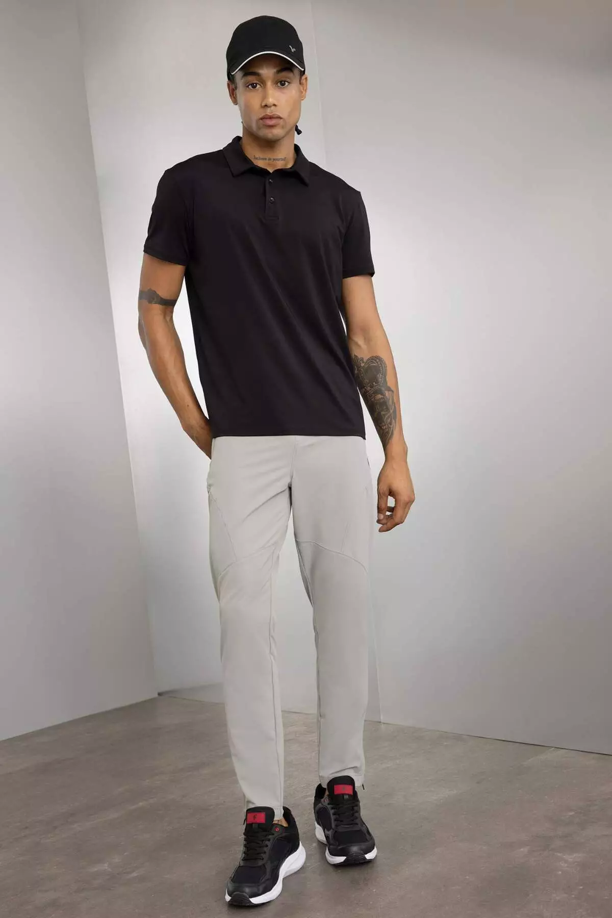 Defactofit Sportsman Woven Pants Slim Fit Tight-Fitting Double Pocket Zipper Leg C9262Ax24Au