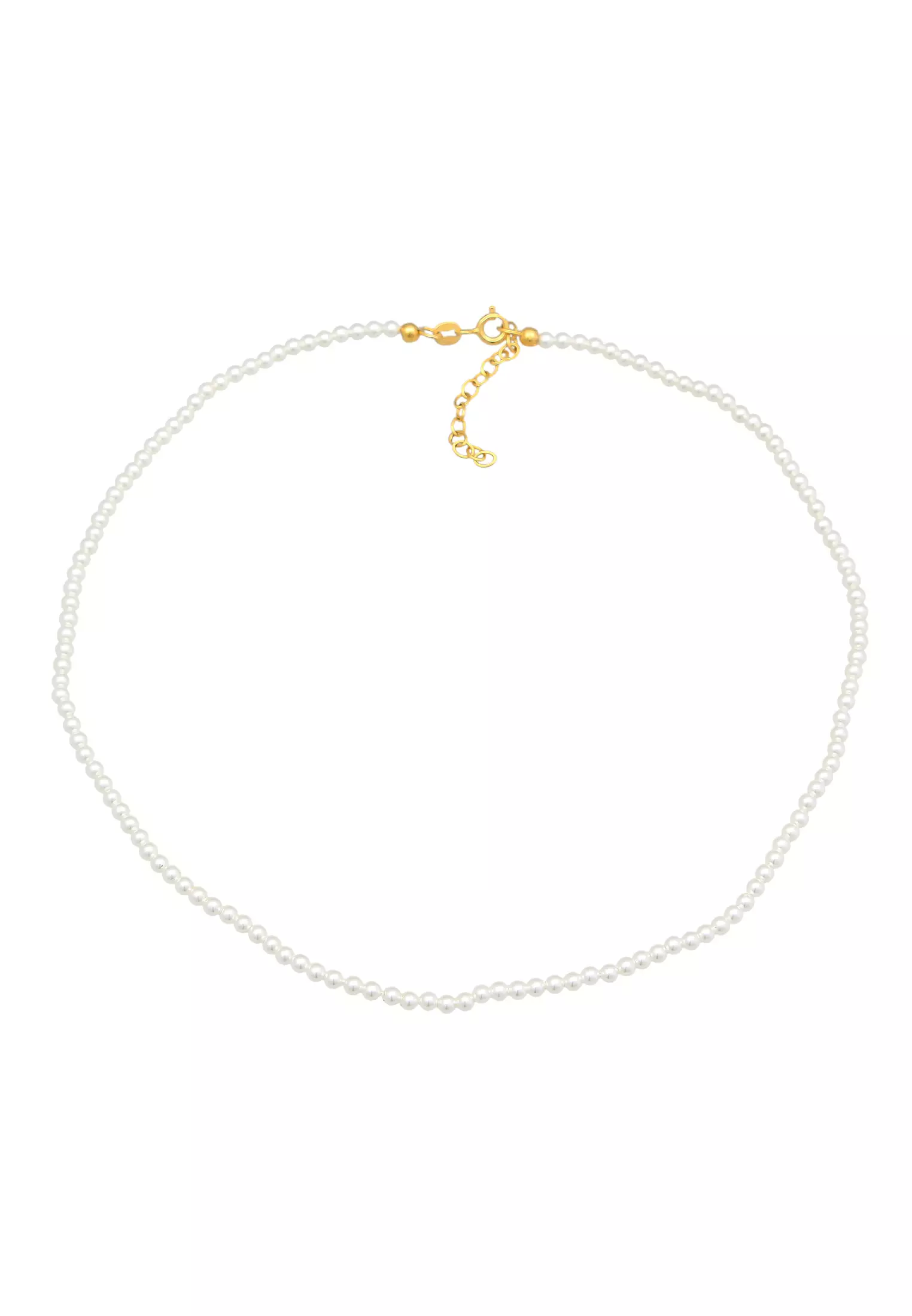 Necklace Choker Trend Shell Core Pearls Gold Plated