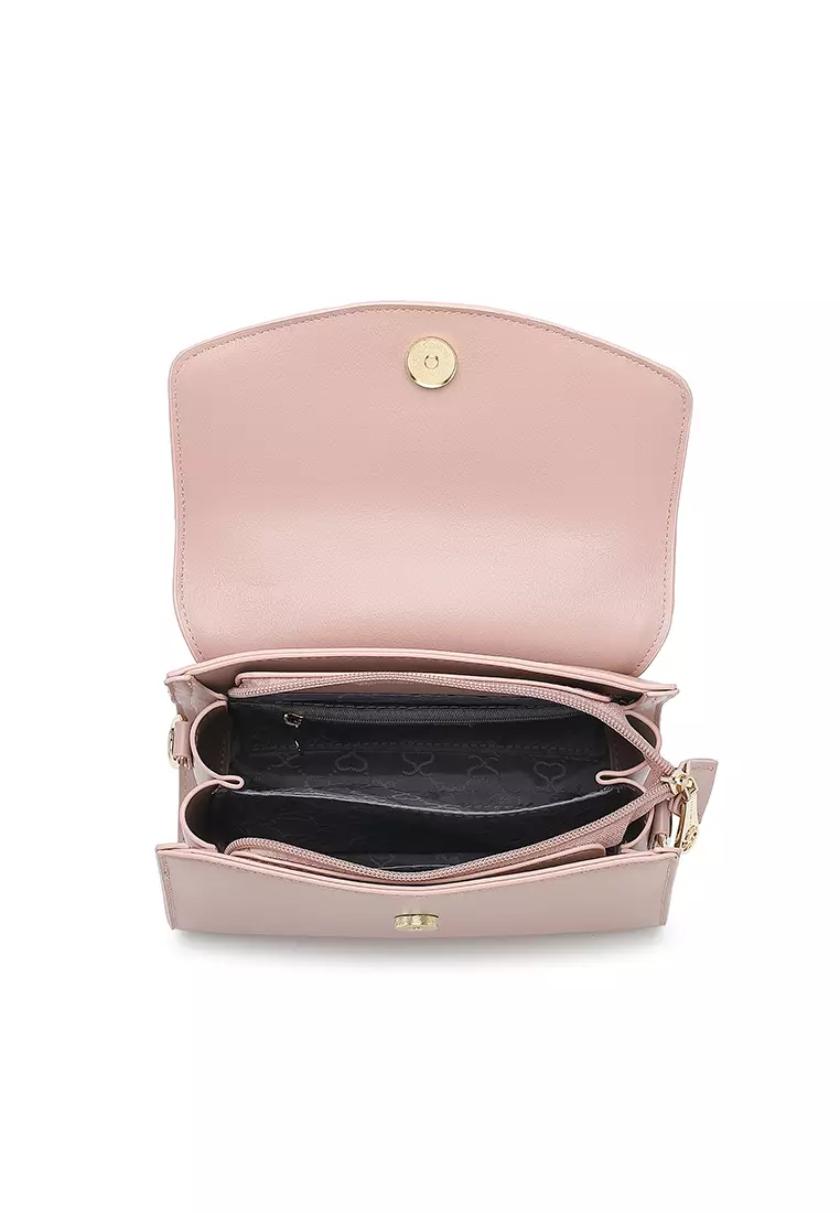 Women's Top Handle Bag / Sling Bag / Crossbody Bag - Pink