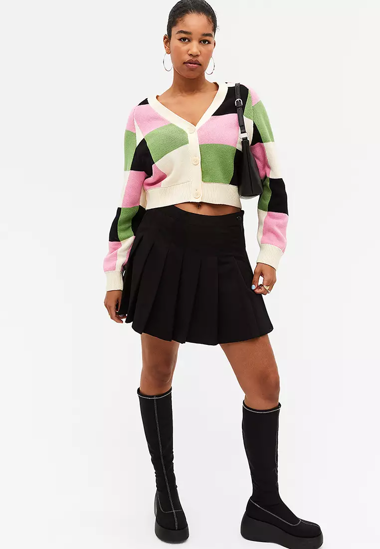 Buy Monki Oversized Intarsia Knit Cardigan Online ZALORA Malaysia