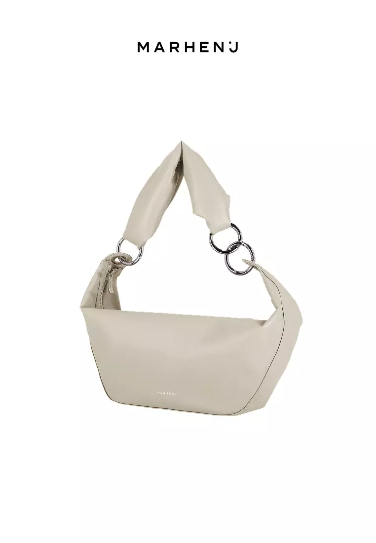 ARROW Vegan Leather Crossbody Bag Oatmeal