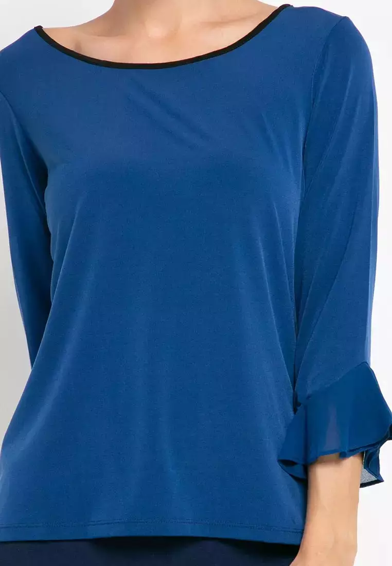 Chanira Lyra Blouse-Blue