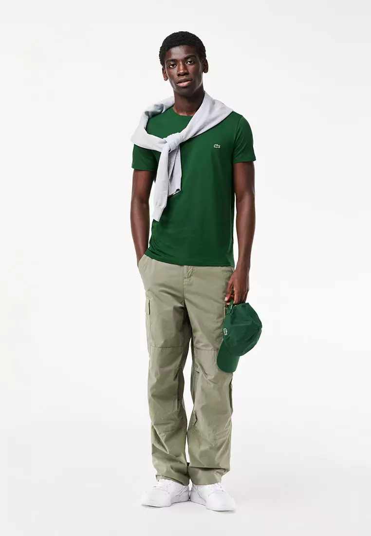 Khaki green top lacoste t shirt