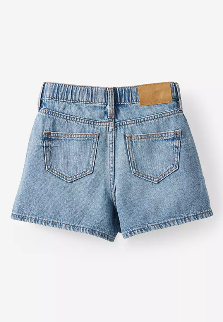 Sarai Pleat Front Denim Shorts