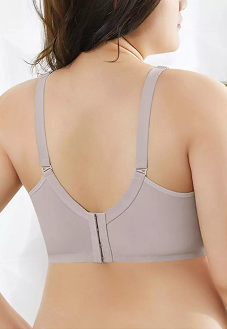 Mauve Plus Size Lace Nursing Bra