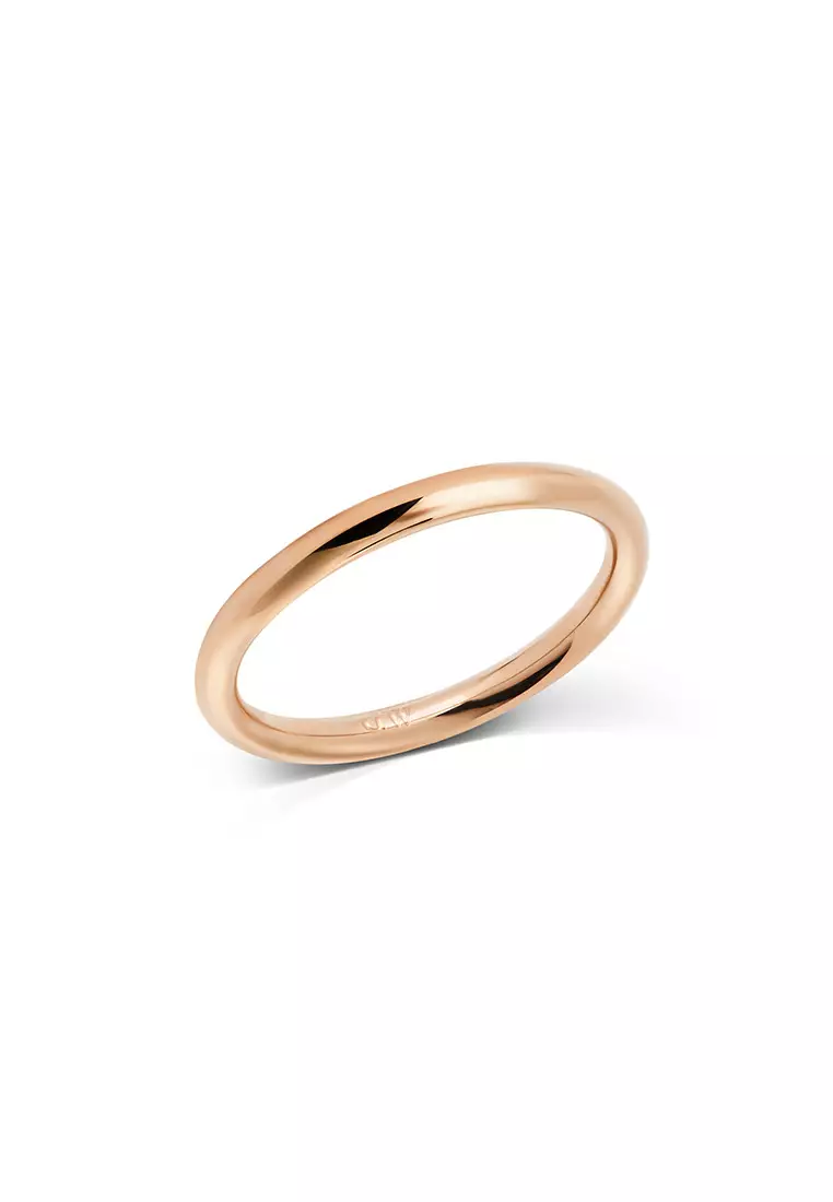 Classic Arch Ring Rose Gold 2.5mm - Unisex Ring for women and men stainless steel Ring DW Official Authentic Original