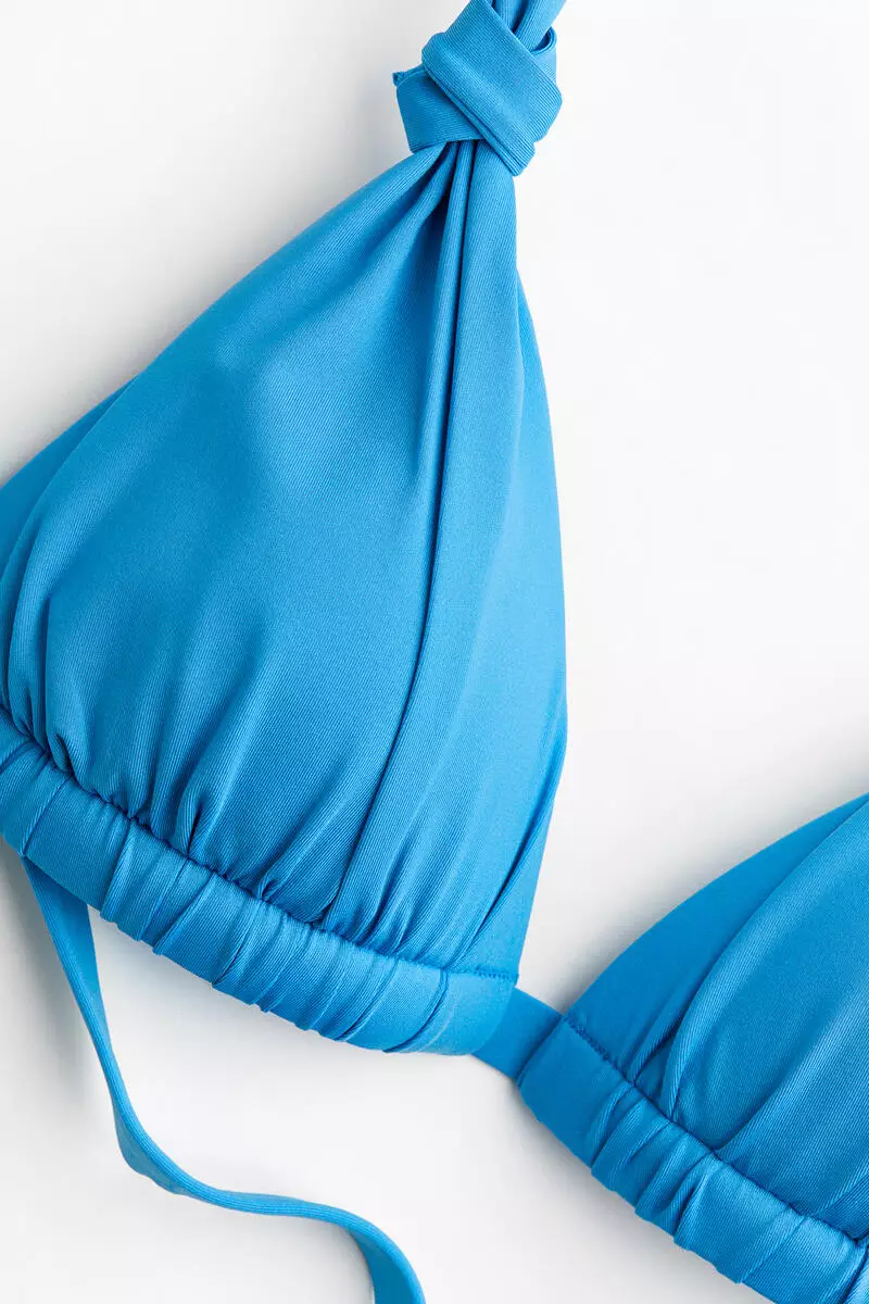 Push-up triangle bikini top