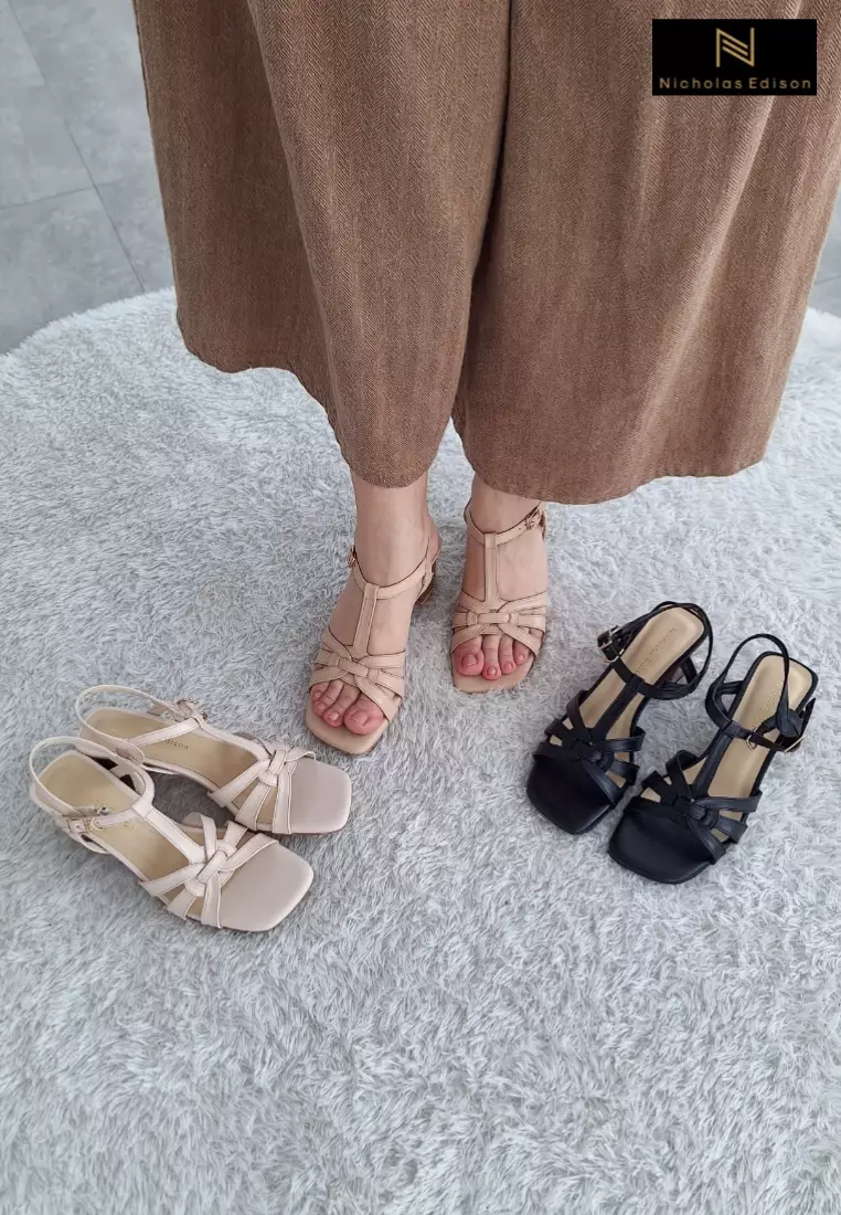 Nicholas Edison Heel Clara Beige